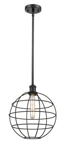 Lake Placid - 1 Light - 12 inch - Matte Black - Mini Pendant (516-1S-BK-CE-12-BK)