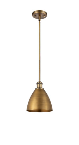 Bristol - 1 Light - 8 inch - Brushed Brass - Pendant (516-1S-BB-MBD-75-BB-LED)