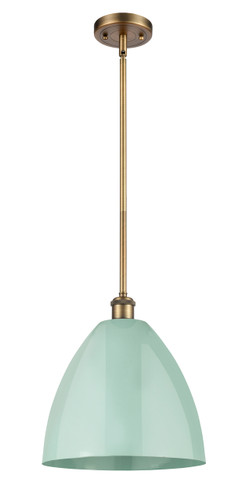 Plymouth - 1 Light - 12 inch - Brushed Brass - Pendant (516-1S-BB-MBD-12-SF)