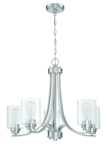 Bolden 5 Light Chandelier in Brushed Polished Nickel (50525-BNK)