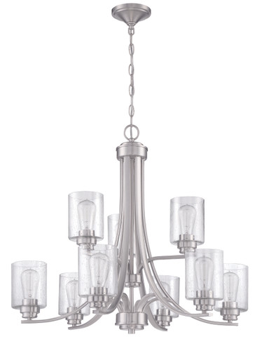 Bolden 9 Light Chandelier in Brushed Polished Nickel (50529-BNK)
