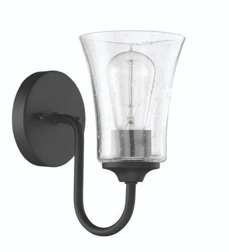 Thatcher 1 Light Wall Sconce in Flat Black/Brushed Polished Nickel (50601-FBBNK)