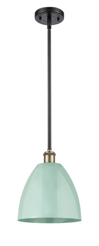 Plymouth - 1 Light - 9 inch - Black Antique Brass - Pendant (516-1S-BAB-MBD-9-SF-LED)