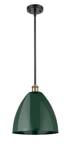 Plymouth - 1 Light - 12 inch - Black Antique Brass - Pendant (516-1S-BAB-MBD-12-GR-LED)