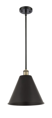 Berkshire - 1 Light - 12 inch - Black Antique Brass - Pendant (516-1S-BAB-MBC-12-BK-LED)