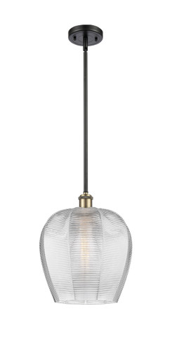 Norfolk - 1 Light - 12 inch - Black Antique Brass - Mini Pendant (516-1S-BAB-G462-12)