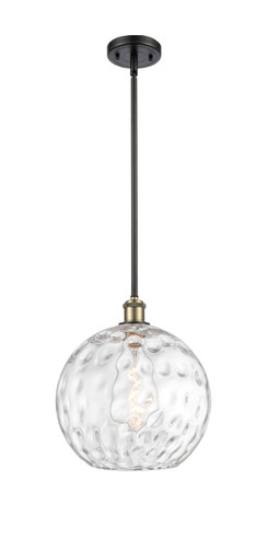 Athens Water Glass - 1 Light - 12 inch - Black Antique Brass - Mini Pendant (516-1S-BAB-G1215-12)