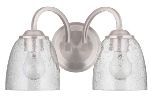 Serene 2 Light Vanity in Brushed Polished Nickel (49902-BNK)