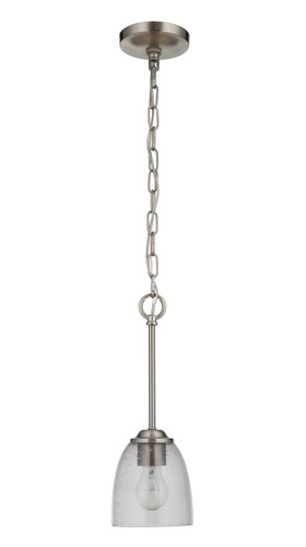 Serene 1 Light Mini Pendant in Brushed Polished Nickel (49991-BNK)