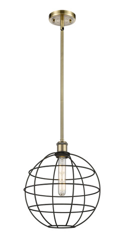 Lake Placid - 1 Light - 12 inch - Antique Brass - Mini Pendant (516-1S-AB-CE-12-BK)