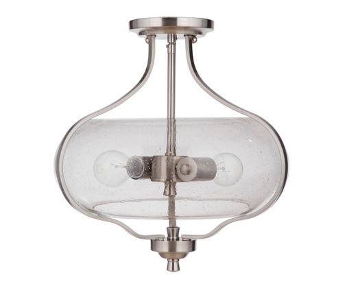 Serene 2 Light Semi Flush in Brushed Polished Nickel (49952-BNK)