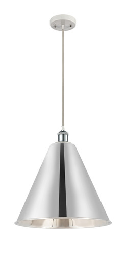 Berkshire - 1 Light - 16 inch - White Polished Chrome - Cord hung - Mini Pendant (516-1P-WPC-MBC-16-PC-LED)