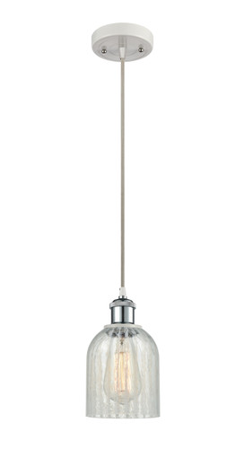 Caledonia - 1 Light - 5 inch - White Polished Chrome - Cord hung - Mini Pendant (516-1P-WPC-G2511-LED)