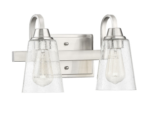 Hillridge 2 Light Vanity Light in Brushed Polished Nickel (19915BNK2)