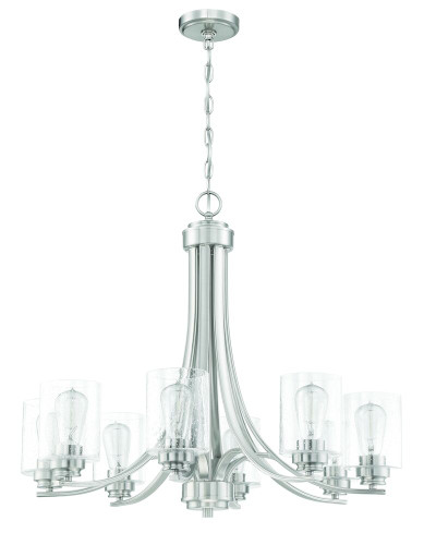 Bolden 8 Light Chandelier in Brushed Polished Nickel (50528-BNK)