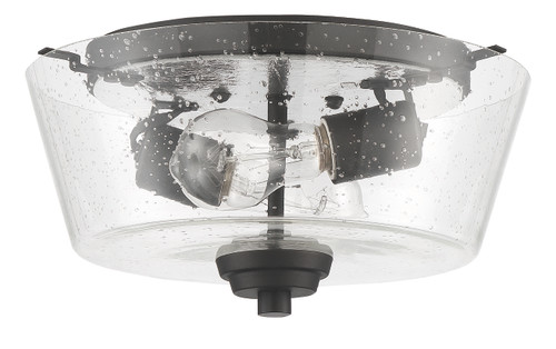 Grace 2 Light Flushmount in Espresso (Clear Seeded Glass) (41982-ESP-CS)