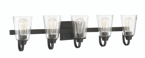 Grace 5 Light Vanity in Espresso (Clear Seeded Glass) (41905-ESP-CS)