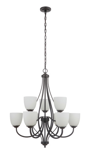 Serene 9 Light Chandelier in Espresso (49929-ESP-WG)