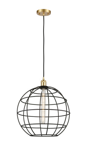 Lake Placid - 1 Light - 16 inch - Satin Gold - Mini Pendant (516-1P-SG-CE-16-BK)