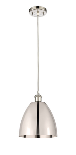 Bristol - 1 Light - 9 inch - Polished Nickel - Cord hung - Mini Pendant (516-1P-PN-MBD-9-PN-LED)