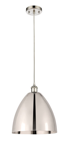 Bristol - 1 Light - 12 inch - Polished Nickel - Cord hung - Mini Pendant (516-1P-PN-MBD-12-PN-LED)