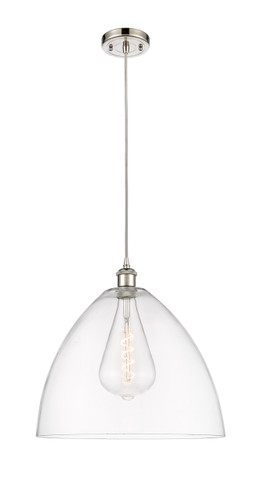 Bristol - 1 Light - 16 inch - Polished Nickel - Cord hung - Pendant (516-1P-PN-GBD-162-LED)