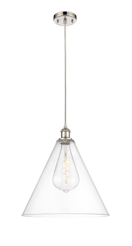 Berkshire - 1 Light - 16 inch - Polished Nickel - Cord hung - Pendant (516-1P-PN-GBC-162)