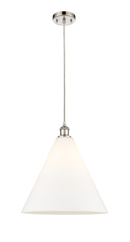 Berkshire - 1 Light - 16 inch - Polished Nickel - Cord hung - Pendant (516-1P-PN-GBC-161)