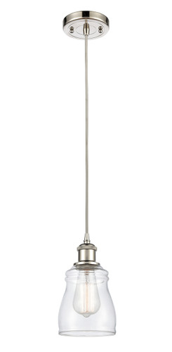 Ellery - 1 Light - 5 inch - Polished Nickel - Cord hung - Mini Pendant (516-1P-PN-G392)