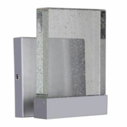 Aria II 1 Light Outdoor Wall Lantern In Satin Aluminum (ZA1210-SA-LED)