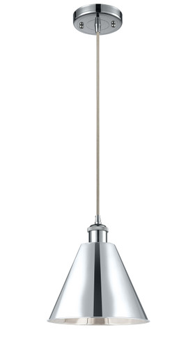 Berkshire - 1 Light - 12 inch - Polished Chrome - Cord hung - Mini Pendant (516-1P-PC-MBC-12-PC-LED)