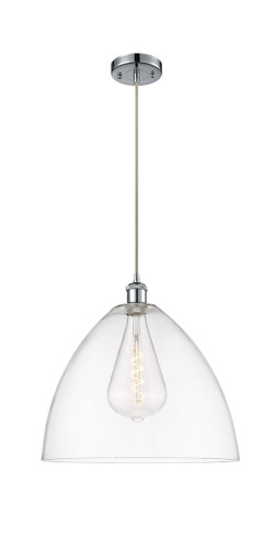 Bristol - 1 Light - 16 inch - Polished Chrome - Cord hung - Pendant (516-1P-PC-GBD-162-LED)