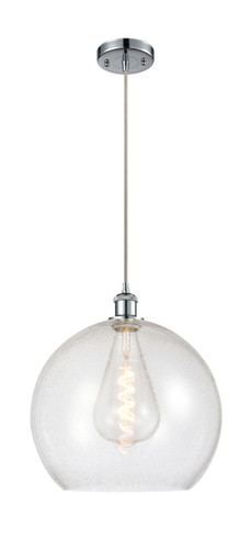Athens - 1 Light - 14 inch - Polished Chrome - Cord hung - Pendant (516-1P-PC-G124-14)