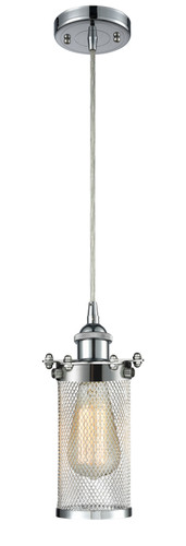 Bleecker - 1 Light - 4 inch - Polished Chrome - Cord hung - Mini Pendant (516-1P-PC-CE219-LED)