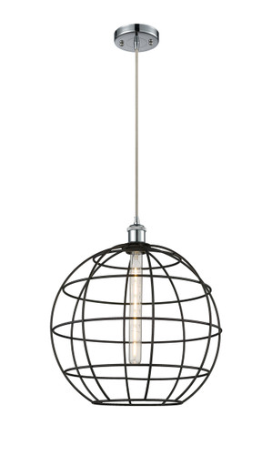 Lake Placid - 1 Light - 16 inch - Polished Chrome - Mini Pendant (516-1P-PC-CE-16-BK)