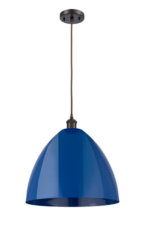 Plymouth - 1 Light - 16 inch - Oil Rubbed Bronze - Cord hung - Mini Pendant (516-1P-OB-MBD-16-BL-LED)