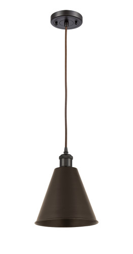 Berkshire - 1 Light - 8 inch - Oil Rubbed Bronze - Cord hung - Mini Pendant (516-1P-OB-MBC-8-OB)