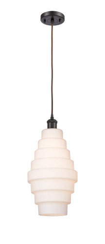 Cascade - 1 Light - 8 inch - Oil Rubbed Bronze - Cord hung - Mini Pendant (516-1P-OB-G671-8-LED)
