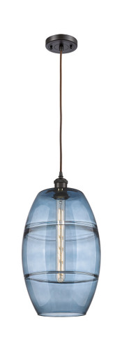 Vaz - 1 Light - 10 inch - Oil Rubbed Bronze - Cord hung - Mini Pendant (516-1P-OB-G557-10BL)