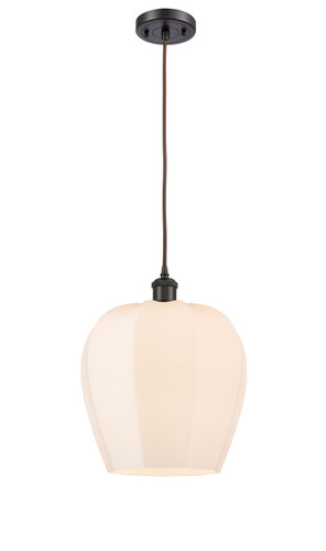 Norfolk - 1 Light - 12 inch - Oil Rubbed Bronze - Cord hung - Mini Pendant (516-1P-OB-G461-12)