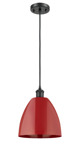 Plymouth - 1 Light - 9 inch - Matte Black - Cord hung - Mini Pendant (516-1P-BK-MBD-9-RD)