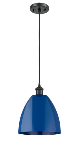 Plymouth - 1 Light - 9 inch - Matte Black - Cord hung - Mini Pendant (516-1P-BK-MBD-9-BL-LED)