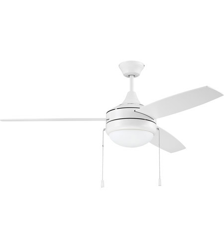 52" Ceiling Fan With Blades And Light Kit in White (PHA52W3-UCI)