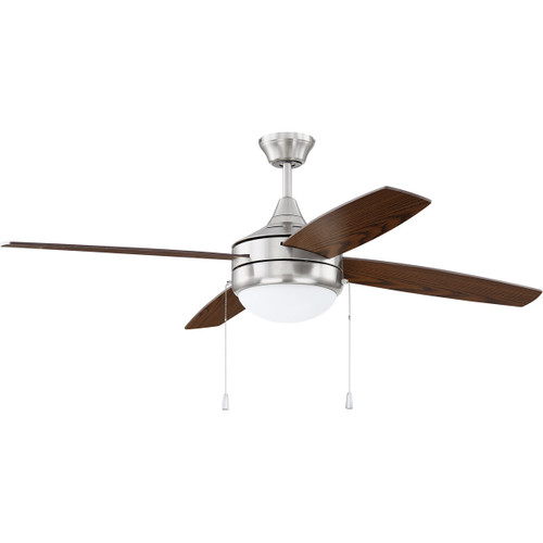 52" Ceiling Fan With Light Kit in Brushed Polished Nickel (PHA52BNK4-UCI)