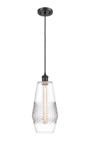 Windham - 1 Light - 7 inch - Matte Black - Cord hung - Mini Pendant (516-1P-BK-G682-7-LED)