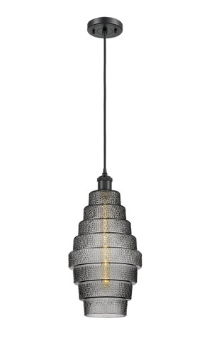 Cascade - 1 Light - 8 inch - Matte Black - Cord hung - Mini Pendant (516-1P-BK-G673-8)