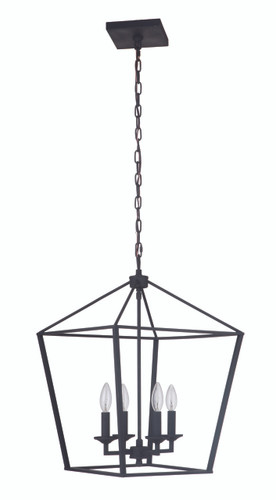 Flynt 4 Light Medium Foyer in Flat Black (52935-FB)