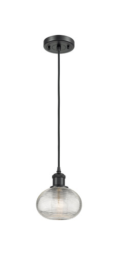 Ithaca - 1 Light - 6 inch - Matte Black - Cord hung - Mini Pendant (516-1P-BK-G555-6CL)