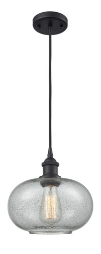Gorham - 1 Light - 10 inch - Matte Black - Cord hung - Mini Pendant (516-1P-BK-G247-LED)