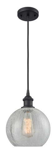 Athens - 1 Light - 8 inch - Matte Black - Cord hung - Mini Pendant (516-1P-BK-G125-LED)